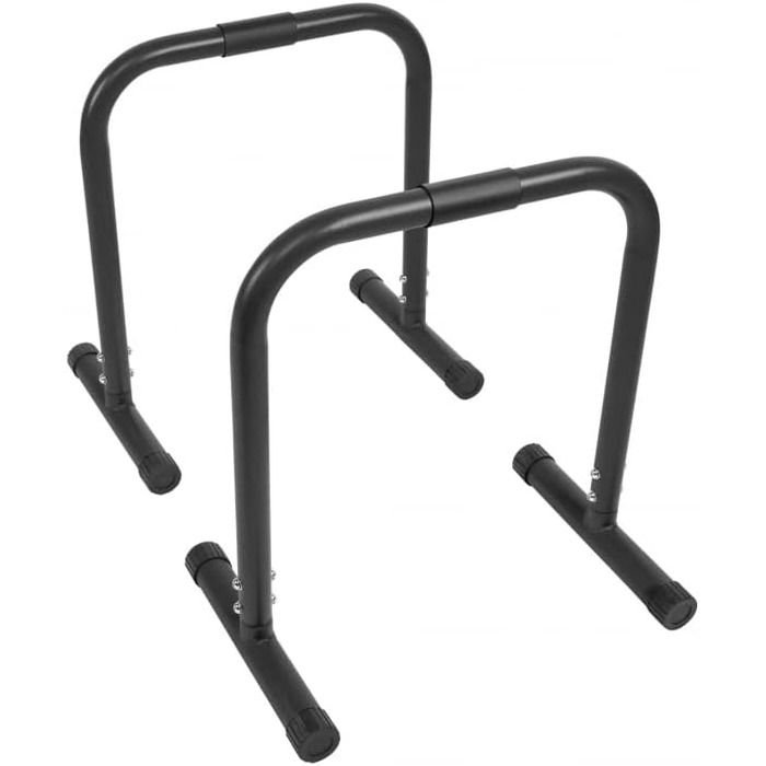 Паралетси GORILLA SPORTS, 2 шт, 61x38x73 см, до 200 кг, нековзкі, для віджимань, діпів, кросфіту та каллістеніки, стійки для тренувань, вибір кольору