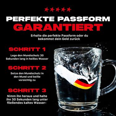 Захист зубів SAFEJAWZ Sport для дорослих та дітей. Капа для контактних видів спорту (ругбі, ММА, бокс, дзюдо, хокей) з прапором Німеччини