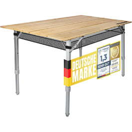 Складаний садовий столик з бамбука; Outdoor столик для відпочинку, 120x60 см