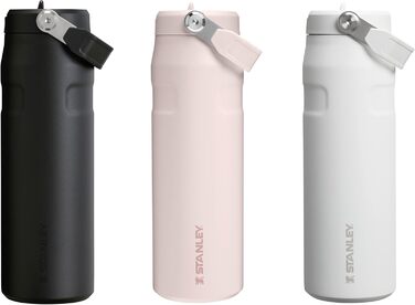 Термобутилка Stanley Flip Straw 2.0 0.7 л з трубочкою, термочашка для напоїв, зберігає холод до 12 годин, льодяне охолодження до 3 діб, BPA-free, не протікає, для тримача напоїв, можна мити в посудомийці, рожевий кварц