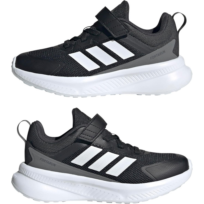 Дитячі кросівки adidas Fortarun 4.0 (35 EU) - чорний, білий, карбон