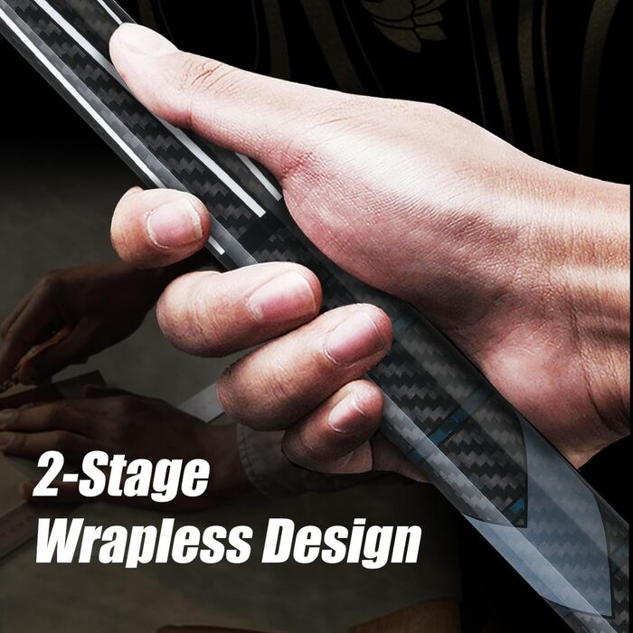 CRICAL Більярдний кий з карбону, 147.3 см, професійний, з'єднання 3/8 x 8, наконечник 12.5 мм, CL-01