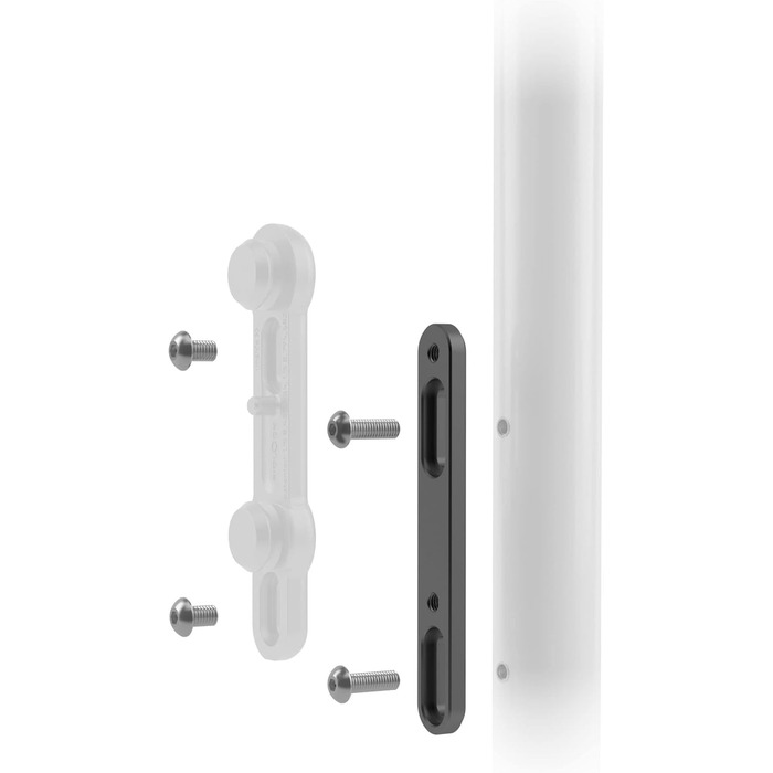 Пляшка для води Fidlock Twist 600 мл, алюмінієва, прозора з чорним з'єднувачем, стандартний розмір