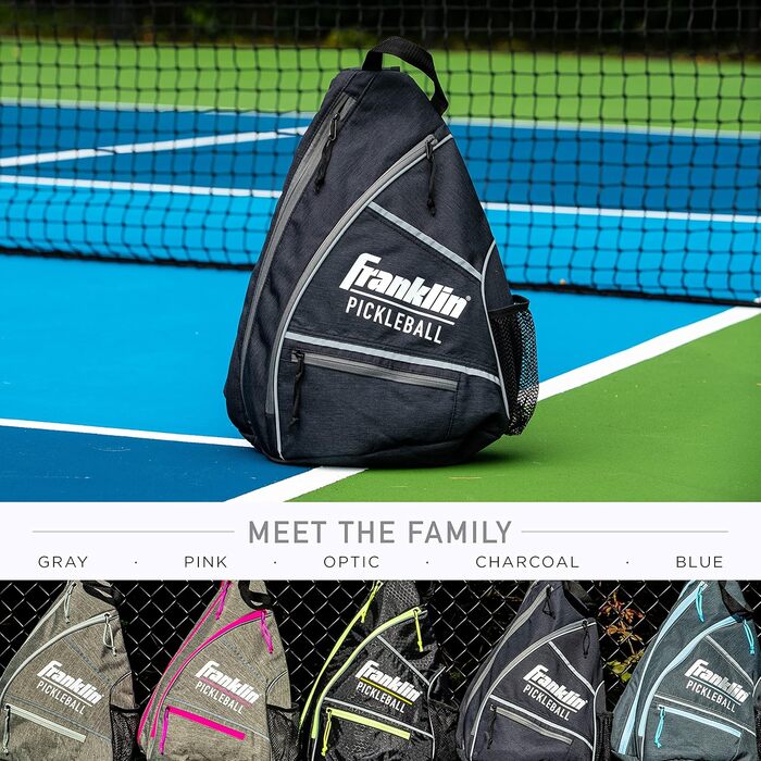 Рюкзак-сумка для піклболу Franklin Sports US Open, для екіпірування, з відділенням для ракеток, м'ячів та аксесуарів, унісекс