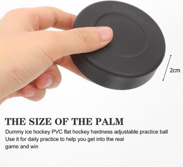 Дискові шайби для хокею VANZACK: 4 шт., 7x7 см, для дітей та дорослих, гумові тренувальні шайби для інлайну та вуличної гри