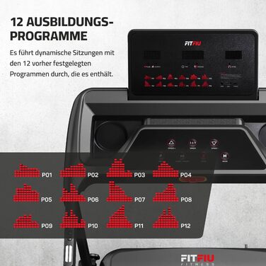 Складана бігова доріжка FITFIU Fitness 4 в 1 з нахилом 9%, швидкістю до 14 км/год, підтримкою APP, датчиком пульсу та тримачем для планшета, компактна Walking Pad MC-160