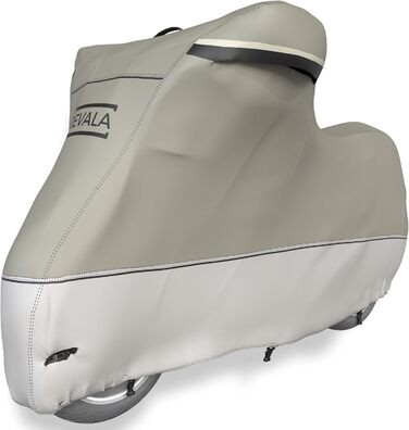 REVALA® Захисний чохол для мотоцикла Outdoor & Indoor | Водонепроникний гараж для мотоцикла | Міцний чохол для скутера | Стійкий до спеки + сумка | 225x100x125 см