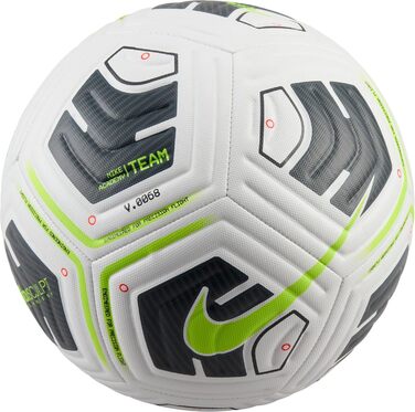 Футбольний м'яч Nike Academy Team FA24, розмір 5, білий/чорний/жовтий