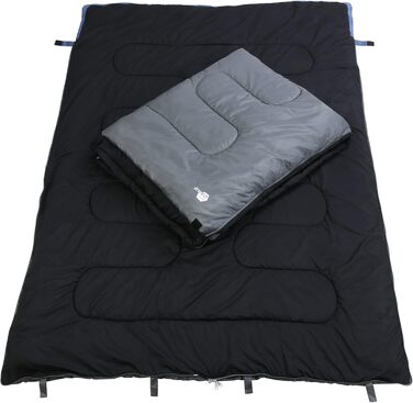 Спальний мішок Gear Marin XXL для 2 осіб (220x150 см) - 3 сезони, комфорт +11°C, екстрем -7°C, роздільний на 2 спальні мішки