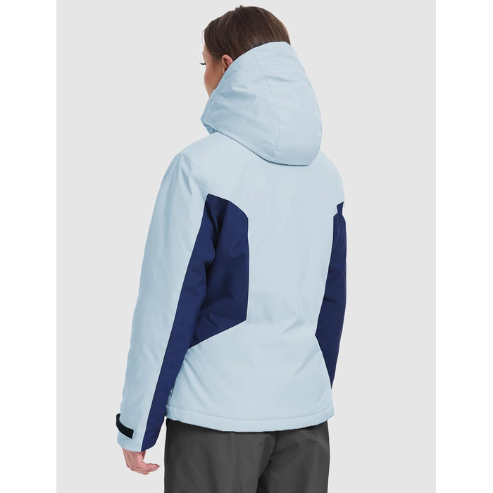 GEYSE Daen: Водонепроникна зимова куртка для сноубордингу та лижного спорту. Тепла куртка з капюшоном, кольори: фіолетовий, помаранчево-фіолетовий, блакитний та темно-синій. Розмір L.