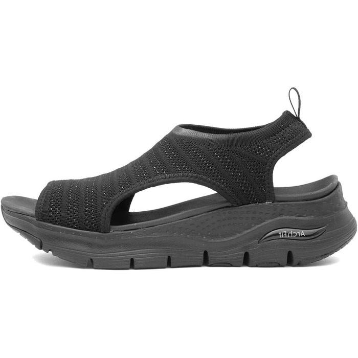 Сандлії Skechers Arch Fit City Catch для жінок (38 EU, чорний мілар з трикотажу)