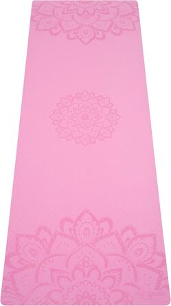 Йога мат Yoga Design Lab Die Flow | 6мм, двостороння | для Хот Йоги, Віньяса, Аштанга | з чохлом (Мандала Роуз)