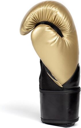 Боксерські рукавички Everlast Elite 2: для спарингу, роботи з мішком та м'ячами, кріплення на липучці, ергономічний захват, роздільний пінопоглинач, оригінальна серія Everlast GOLD/SCHWARZ, 10OZ