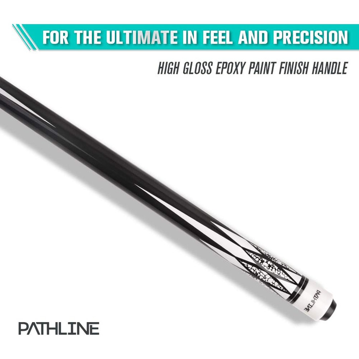 Набір для більярду Pathline PLN Billardqueue-Set, 147,3 см, канадський клен, кейс, білий/зелений