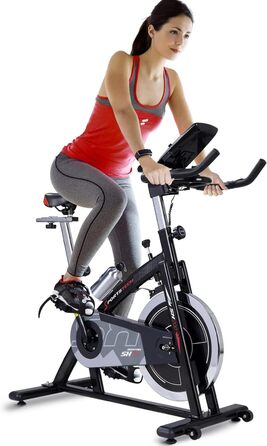 Велотренажер Sportstech SX200 з маховиком 22 кг, домашній ергометр із підтримкою мультіплеєр APP, для кардіо та витривалості
