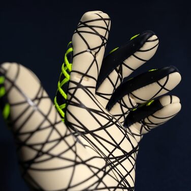 Воротарські рукавички Uhlsport Prediction Ultragrip HN для дітей і дорослих, розмір 7, сині/білі/флуо-жовті