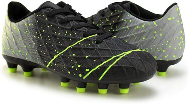 Дитячі футбольні бутси Hawkwell для твердого поля, чорно-зелені, для тренувань та змагань (34 EU)