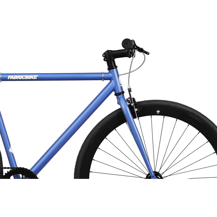 Велосипед FabricBike Original Hi-Ten, сингл-спід, фікс, міський, синьо-чорний, 8 кольорів, 3 розміри, 10,45 кг, рама 53 см (M)