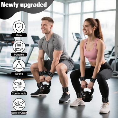 Набір манжет для збільшення ваги 2 шт. (0,46 кг кожна), регульовані ваги для зап'ястя, фітнес-браслети з вагою, ваги для ніг для танців, балету, пілатесу, кардіо, аеробіки, ходьби, зелений (чорний)