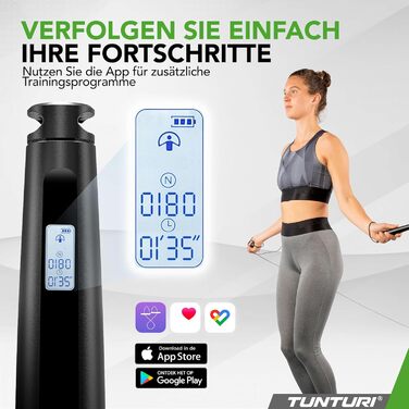 Скакалка Tunturi Smart Springseil - регульована довжина, зручні ручки, для дітей та дорослих