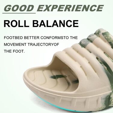 Чоловічі літні сандалі KuaiLu з підтримкою склепіння стопи, ортопедичні шльопанці від плоскостопості, зелені камуфляжні (40 EU)