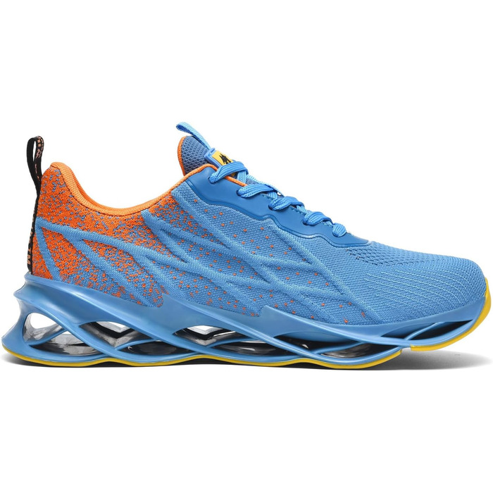 Кросівки для бігу та вулиці Frysen: дихаючі, для чоловіків та жінок, розміри 38-46 EU, білі (39 EU, синьо-помаранчеві)