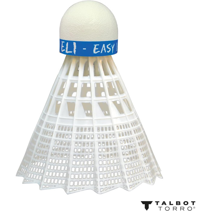 Badmintonova м'яч Talbot Torro Badm.-Ball ELI, 6 штук, білий