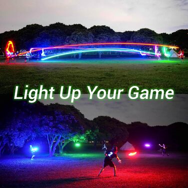 Летючий диск TOSY з RGB-підсвічуванням 108 LED (зелений) - для дітей та дорослих, водонепроникний, перезаряджуваний, для активного відпочинку