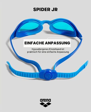 Окуляри для плавання ARENA Spider Junior Mirror - рожево-сірі, дзеркальні лінзи, дитячі