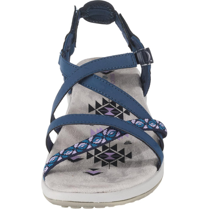 Сандли Skechers Reggae Slim-Vacay для жінок (42 EU, темно-синій ремішок Duraleather)