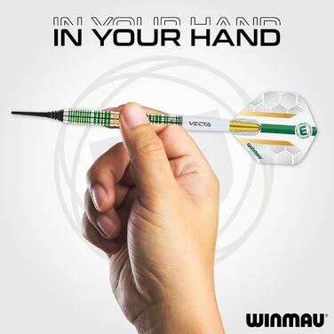 Професійний дартс-набір WINMAU Xenon 90% вольфраму з мішенями та стрижнями, вага 18г (м'який наконечник), 23г, 24г, 25г (стальний наконечник)