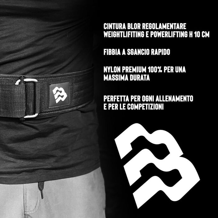 Пояс для важкої атлетики Blor з швидкозастібкою, унісекс, для пауерліфтингу та інтенсивних тренувань
