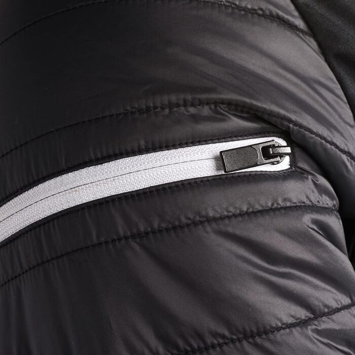 Чоловіча лижна куртка Black Crevice для гірських походів, тепла зимова куртка з нейлону, водонепроникна та вітрозахисна, з високою свободою рухів, чорно-біла (S, чорний)