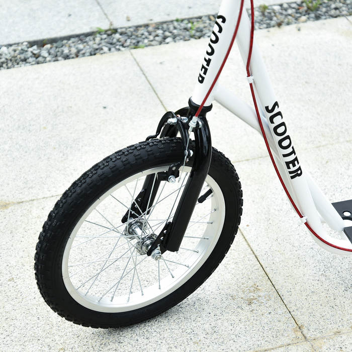 HOMCOM Дитячий самокат, Kick Scooter, Міський скутер, Самокат дитячий, Кікборд з пневматичними шинами, Ручне гальмо, Самокат дитячий, Складний | Аосом