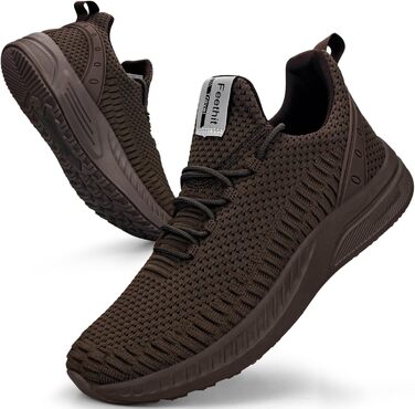 Жіночі кросівки Feethit для бігу та фітнесу: легкі, дихаючі, з гумовою підошвою. Білий, чорний, коричневий кольори. Розмір 36 EU