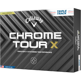 Гольф м'ячі Callaway Chrome Tour X, для гольфу, преміум-класу