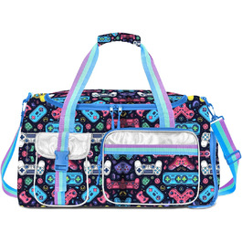 Дитяча спортивна сумка-рюкзак для плавання та гімнастики з відділенням для взуття та мокрих речей, для дівчаток, яскравий дизайн, модель Color 16