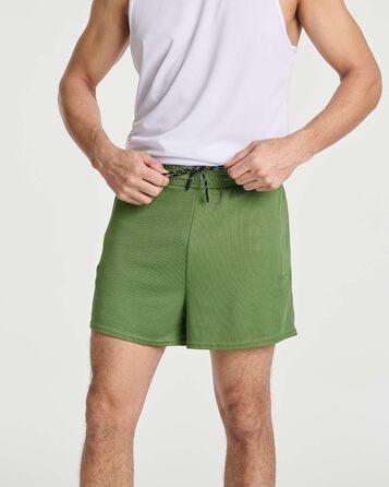 Чоловічі бігові шорти Real Essentials (4 шт. в наборі) з сітчастої тканини, швидковисихаючі, з кишенями на блискавці та шнурком. Розміри: L, XXL