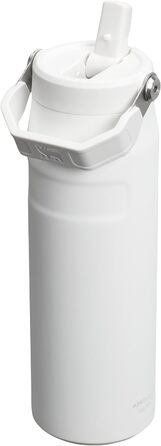 Термобутилка Stanley Flip Straw 2.0 з трубочкою 0,7 л, ізотермічна, BPA-free, не протікає, тримає холод до 12 годин, зберігає лід до 3 діб, підходить для підстаканника, можна мити в посудомийці, Frost