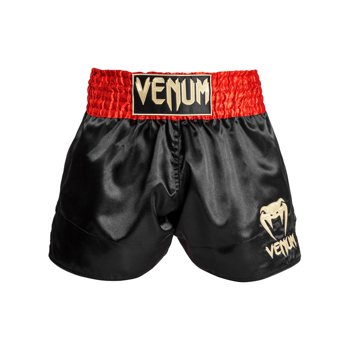 Шорти для тайського боксу Venum Classic Muay Thai (Червоний/Чорний/Золотий, S Slim)