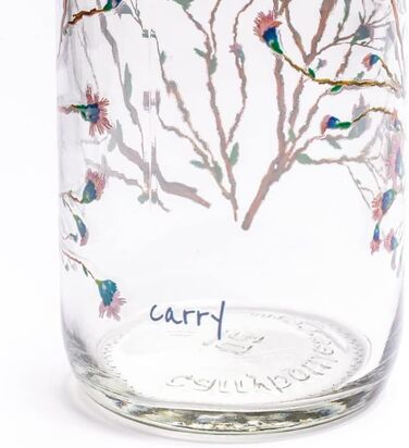 Скляна пляшка для води Carrybottles 1 л, спортивна, BPA-free, герметична, для газованої води, екологічна, виготовлено в Німеччині