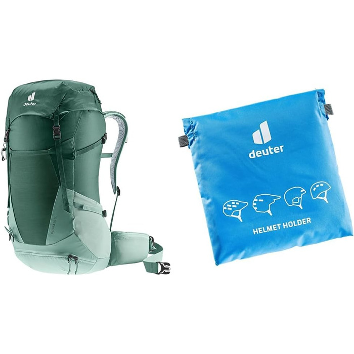 Жіночий туристичний рюкзак Deuter Futura 30 SL Forest-Jade з кріпленням для шолома, 30 л
