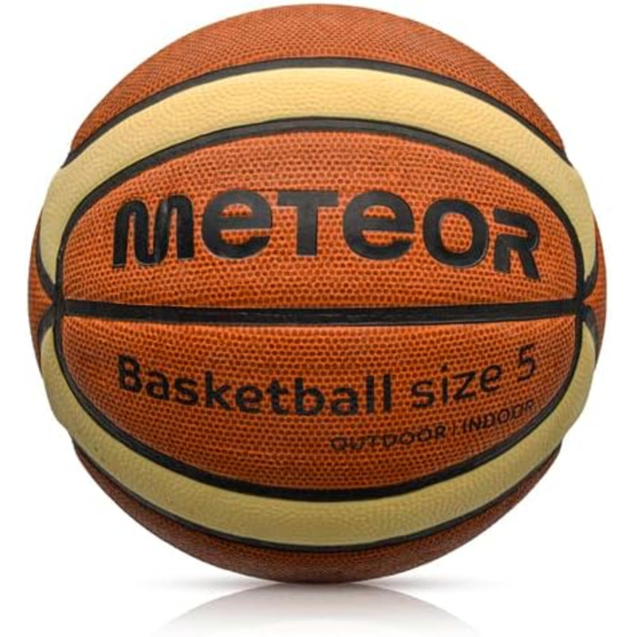 Дитячий баскетбольний м’яч meteor® Cellular PRO, розмір 5/6/7, м'який та зручний для дітей, для тренувань і школи, з рельєфною поверхнею