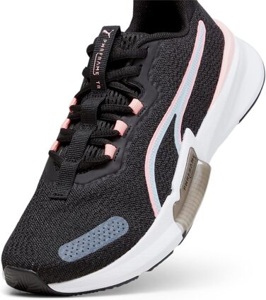 Жіночі футбольні бутси PUMA PWRFRAME TR 2 WN's (41 EU, чорний, корал, блакитний, білий)