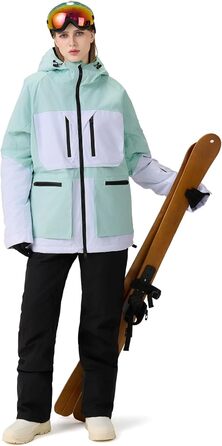 Костюм для сноубордингу та лижного спорту HOTIAN Daen (M, 167 GR+GR) - комплект куртка та штани, водонепроникний, вітронепроникний