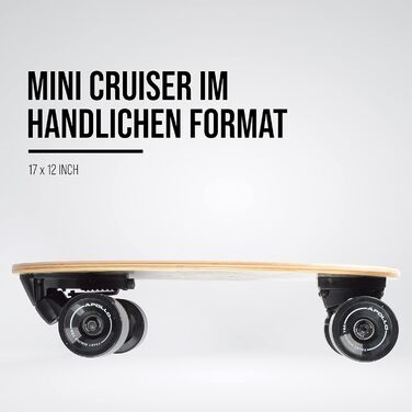 Скейтборд Apollo Barrel Board – компактний круїзер для міста, підходить для дітей і дорослих, ідеальний для початківців, легкий та маневрений міський лонгборд