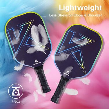 Набір для піклболу: ракетки та лопатки з фібергласовою поверхнею, для чоловіків та жінок