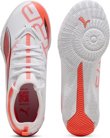 Футбольне взуття PUMA Ultra Match It для чоловіків, 38.5 EU, білий/чорний/червоний (світлодіодне)