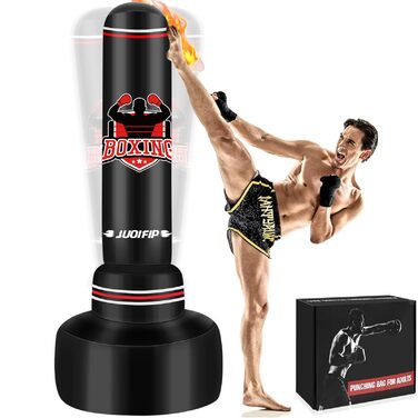 Важкий стоячий боксерський мішок для дорослих, 180 см. Ідеально для MMA, муай-тай, кікбоксингу, таеквондо та фітнесу.