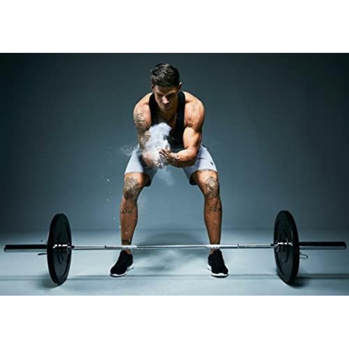Гумові олімпійські диски GORILLA SPORTS, 5–25 кг, 50 мм, чорні, нековзні, для штанги